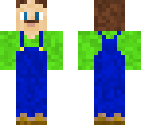 minecraft joshua luigi mario costume skin