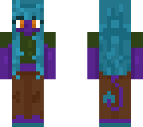 my ponysona as a mc skin (: