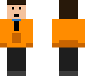 orange hoodie runner