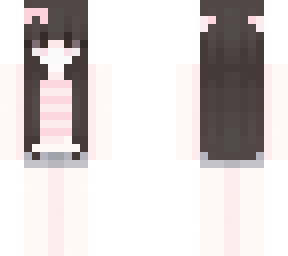 pink brown hair girl