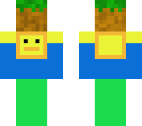 duck holding a dirt block