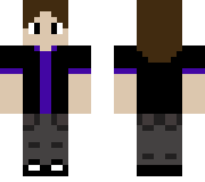 flannel dude in purple stripe shirt
