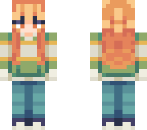 i took the skin from someone else i just wanted longer hair on the model