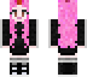 pink hair girl
