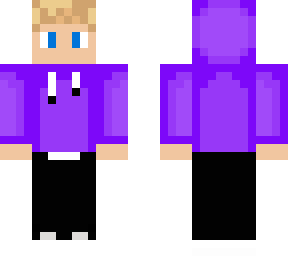 purple hoodie blonde boy skin