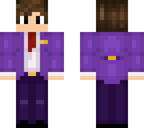 purple suit open
