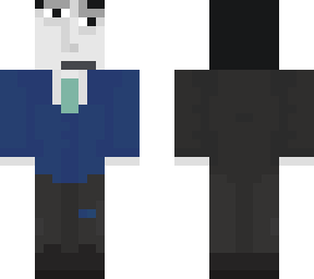 blue suit