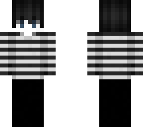 emo boy striped sweater