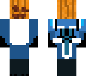 now he has a pumpkin head