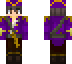 royal purple and gold pirate