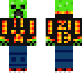 the creeper in the hoodie (official z3q9 youtube skin!)