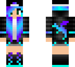 blue gamer girl