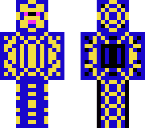 blue yellow pattern with eyes