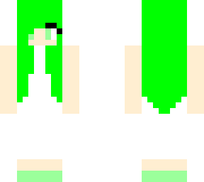 green snow girl