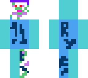 i asked my 5 year old brother to make a skin and he made this