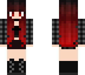 red in plaid