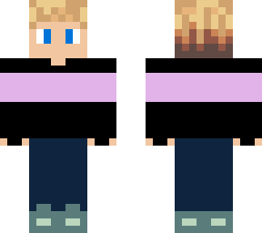 black-pink blonde boy skin