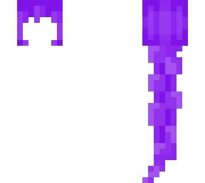 Long Purple Hair Braid Base | Minecraft Skin