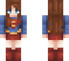 brown hair supergirl