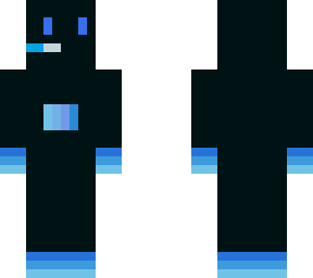 neon blue gamer dude
