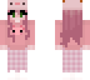 pink axolotl girl