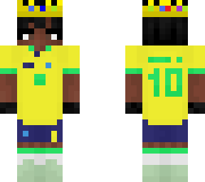 black neymar, with crown