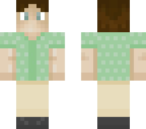 green button-up
