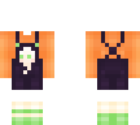 halloween ghost overalls outfit base