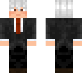 my funeral skin w/ white hair