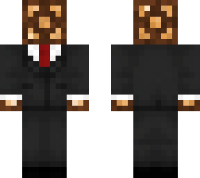 redstone lamp in a suit