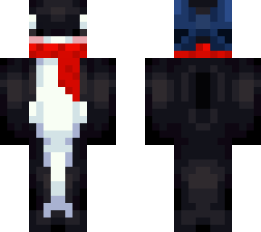 orca with bow and scarf