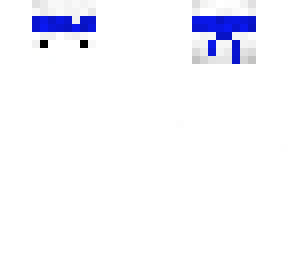 white skin blue bandana