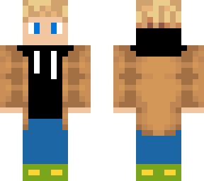blonde boy leather jacket skin