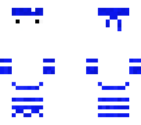 blue white