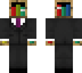 bookshelf in a suit
