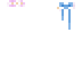 flower crown and blue bow