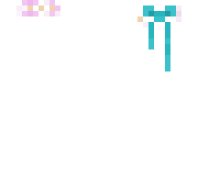 flower crown with teal bow