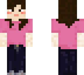 me - brown haired girl