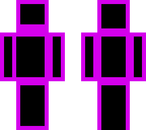 pink outline