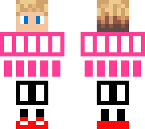 pink-white designer hoodie blonde boy skin