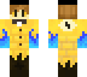 bill cipher with fire