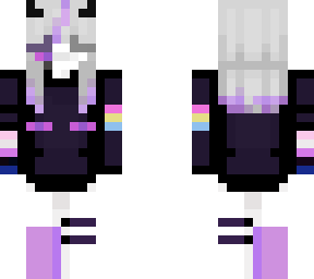 enderson skin with genderfluid and pan bands
