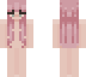 green eyes pink hair