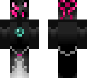 huy enderyt cat girl short hair dark eyes (dark ender princess)