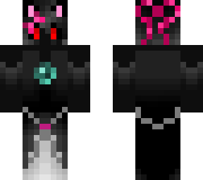 huy enderyt cat girl short hair exe cursed eyes (dark ender princess)