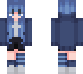 blue hair girl