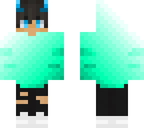 cute turquois cyan gradient hoodie