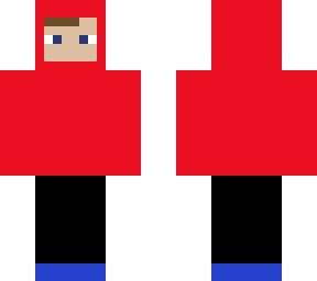 red sweatshirt