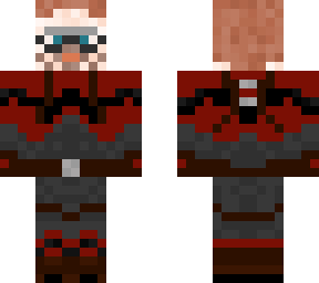 dark red and grey hero