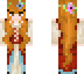 medieval flower woman